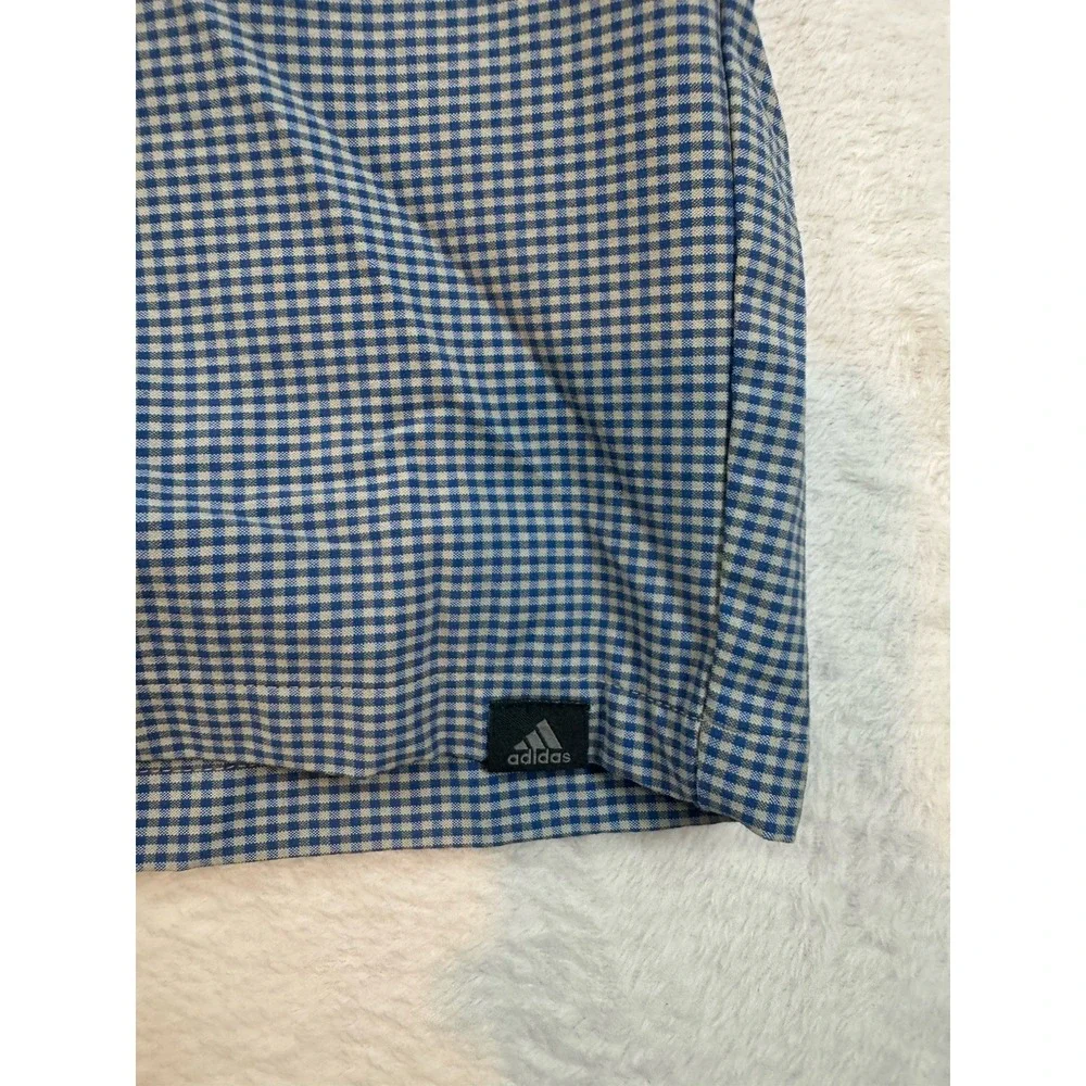 Adidas Blue Plaid Golf Shorts Mens Size 38‎